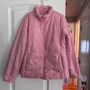 Athlete Girl M 8-10 medium pink reversible winter jacket